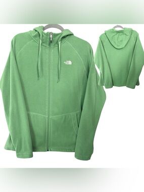 The North Face Green Full Zip Fleece Hoodie – Women’s XL